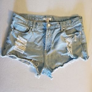 Women's High Rise Forever 21 Denim Shorts